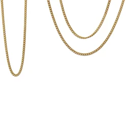 9ct Yellow Gold Long Curb Link Necklace