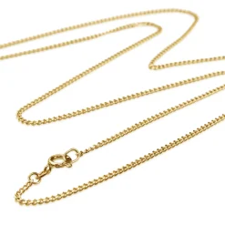 9ct Yellow Gold Long Curb Link Necklace