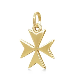 9ct Yellow Gold Maltese Cross Pendant