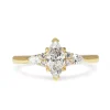18ct Yellow Gold Marquise and Pear Diamond Ring