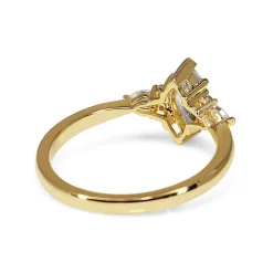 18ct Yellow Gold Marquise and Pear Diamond Ring