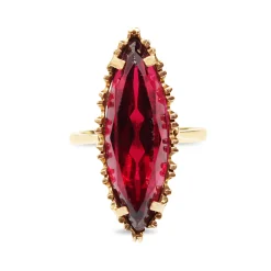 18ct Yellow Gold Marquise Paste Cocktail Ring