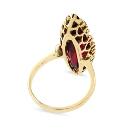 18ct Yellow Gold Marquise Paste Cocktail Ring