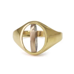 9ct Yellow Gold Masonic Enamel Flip Signet Ring