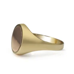 9ct Yellow Gold Masonic Enamel Flip Signet Ring