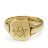 9ct Yellow Gold Masonic Signet Ring