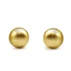 9ct Yellow Gold 6.8mm Ball Stud Earrings