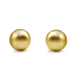 9ct Yellow Gold 6.8mm Ball Stud Earrings