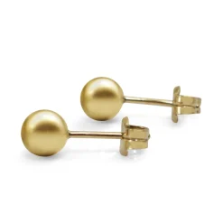 9ct Yellow Gold 5mm Ball Stud Earrings
