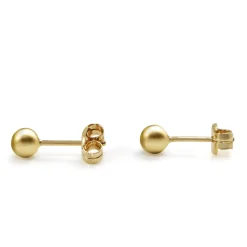9ct Yellow Gold 3.9mm Ball Stud Earrings