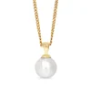 9ct Yellow Gold 13.8mm Fresh Water Pearl Necklace