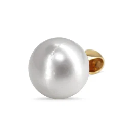 9ct Yellow Gold 13.8mm Fresh Water Pearl Necklace