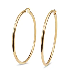 9ct Yellow Gold 53mm Hoop Earrings