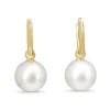 9ct Yellow Gold 11mm South Sea Pearl Hoop Earrings