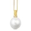 18ct Yellow Gold 16.5mm South Sea Pearl and Diamond Pendant