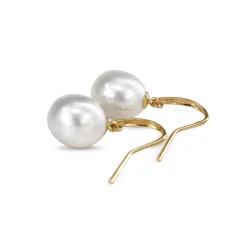 9ct Yellow Gold 11mm South Sea Pearl Earrings
