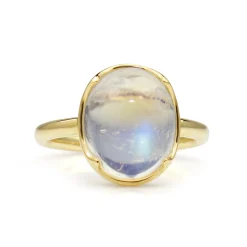 18ct Yellow Gold Moonstone Ring