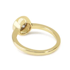 18ct Yellow Gold Old Cut Bezel Diamond Solitaire Ring