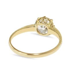 18ct Yellow Gold Old Cut Diamond Solitaire Ring