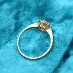 18ct Yellow Gold Old Cut Diamond Solitaire Ring