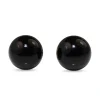 9ct Yellow Gold Onyx Ball Stud Earrings