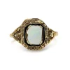 14ct Yellow Gold Opal and Enamel Vintage Ring