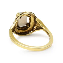 14ct Yellow Gold Opal and Enamel Vintage Ring