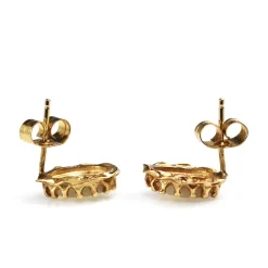 14ct Yellow Gold Opal Stud Earrings