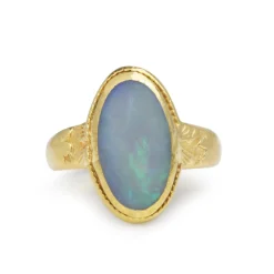 20ct Yellow Gold Opal Vintage Ring