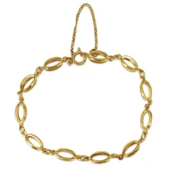 18ct Yellow Gold Open Fancy Link Bracelet