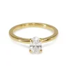 18ct Yellow Gold Oval Diamond Solitaire