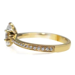 18ct Yellow Gold Oval Diamond Solitaire Ring
