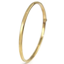 9ct Yellow Gold Oval Hollow Bangle