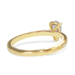 18ct Yellow Gold Pear Solitaire Diamond Ring