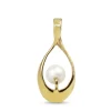 9ct Yellow Gold Pearl Pendant