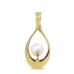 9ct Yellow Gold Pearl Pendant