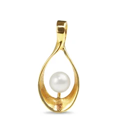 9ct Yellow Gold Pearl Pendant