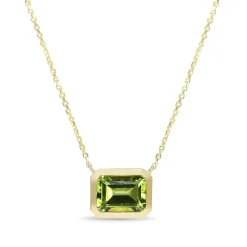 14ct Yellow Gold Peridot Necklace