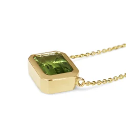 14ct Yellow Gold Peridot Necklace