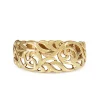 9ct Yellow Gold Pierced Out Swirl Ring