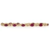 14ct Yellow Gold Ruby and Diamond Bracelet