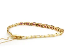 18ct Yellow Gold Ruby and Diamond Bracelet