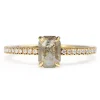 18ct Yellow Gold Salt and Pepper Diamond Ring