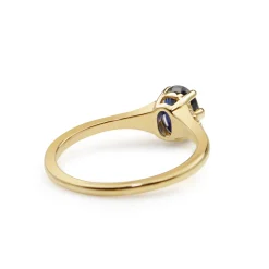 18ct Yellow Gold Sapphire and Diamond Ring