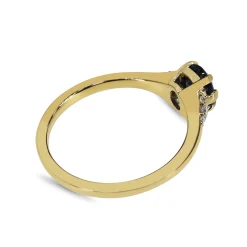 18ct Yellow Gold Sapphire and Diamond Ring