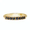 9ct Yellow Gold Sapphire Band Ring