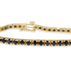 14ct Yellow Gold Sapphire Bracelet