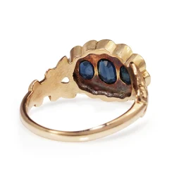14ct Yellow Gold Sapphire, Pearl and Diamond Ring