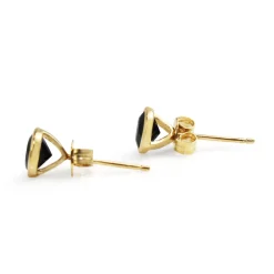 9ct Yellow Gold Sapphire Stud Earrings