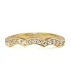 18ct Yellow Gold Shaped Diamond Band